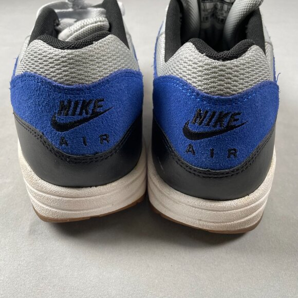 Nike Air Max 1 Essential Grey Mist/Black-Lyon Blue 537383-022 Men Size 11 EUC - Picture 8 of 8